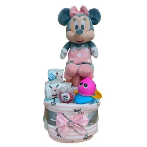 pastel pañales disney minnie