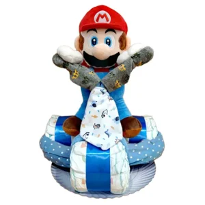 Tarta Pañales Niño Triciclo Super Mario