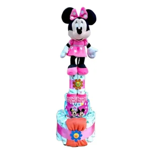 Tarta de Pañales Minnie 3 pisos