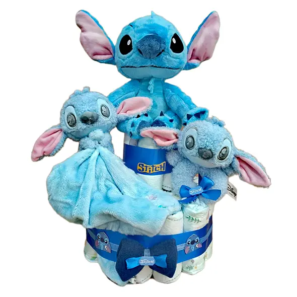 Tarta de Pañales Stitch