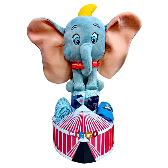 pastel pañales niño dumbo